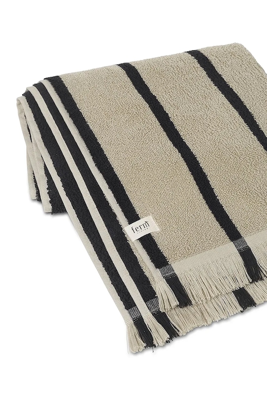 Veľký bavlnený uterák ferm LIVING Alee 1104265580 béžová AA00