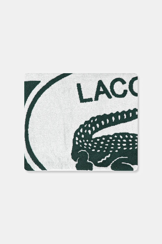 Βαμβακερή πετσέτα θαλάσσης Lacoste LBADGE Vert 90 x 160 cm 1047079 πράσινο AA00