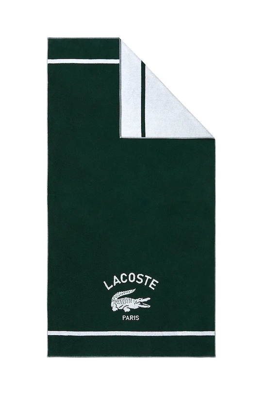 Lacoste prosop de plajă din bumbac LORIGINE Vert 90 x 160 cm 1047045 verde AA00