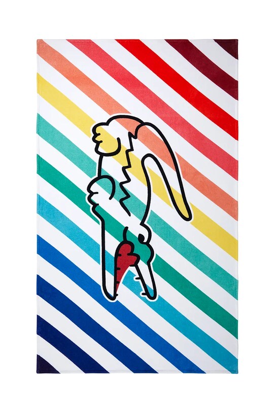 Bavlněný plážový ručník Lacoste LRAINBOW 100 x 170 cm vícebarevná 1047572