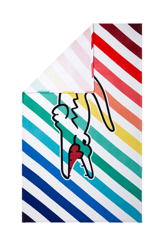 Lacoste prosop de plajă din bumbac LRAINBOW 100 x 170 cm 1047572 multicolor AA00