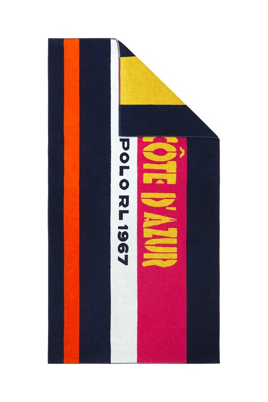 Ralph Lauren ręcznik plażowy bawełniany BARGO Navy 90 x 170 cm 1050085 multicolor AA00
