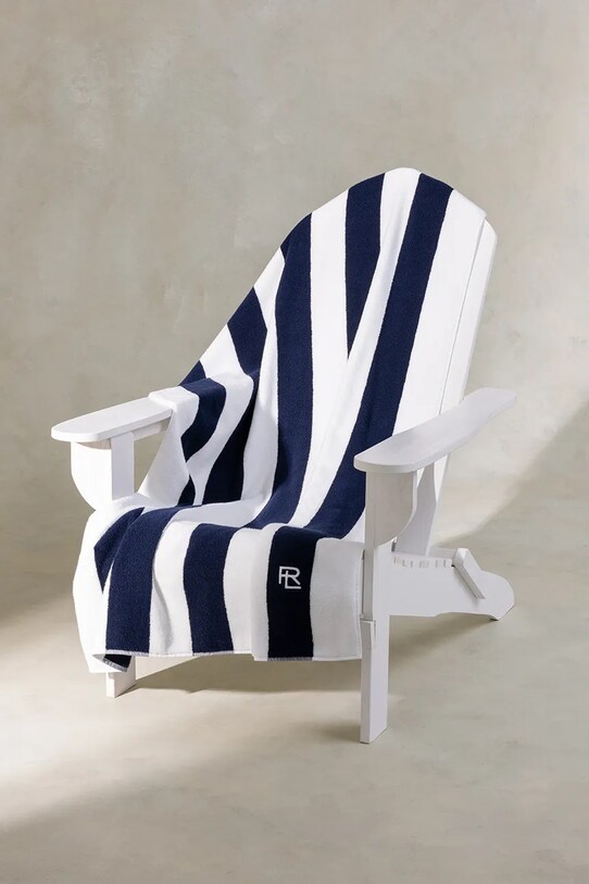Łazienka Ralph Lauren ręcznik plażowy bawełniany HENLEY Navy 90 x 170 cm 1047050 granatowy