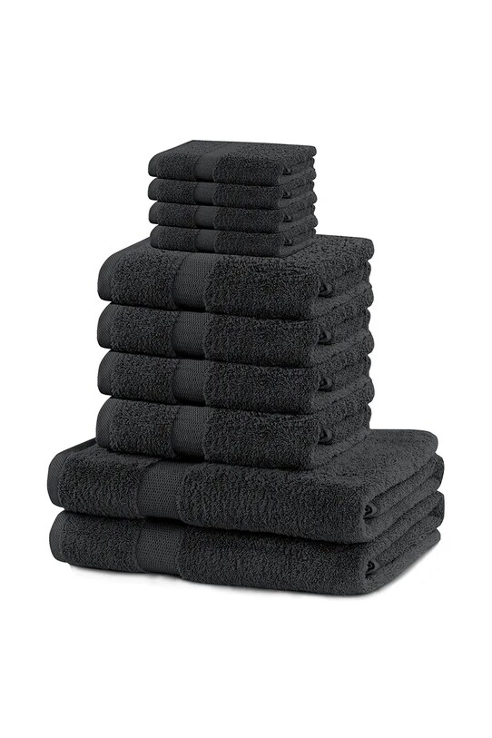 zestaw ręczników 10-pack czarny 5905364639291