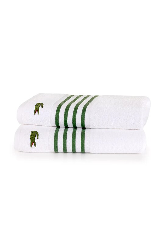 Lacoste prosop din bumbac LCOURTLI Vert 70 x 140 cm alb 1044328