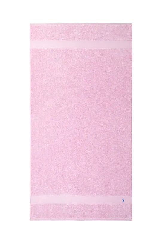 Ralph Lauren prosop din bumbac Polo Player Carmel Pink 90 x 160 cm roz 1042984