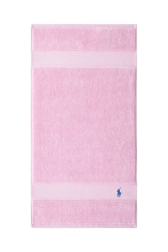 Ralph Lauren prosop din bumbac Polo Player Carmel Pink 45 x 75 cm roz 1042981