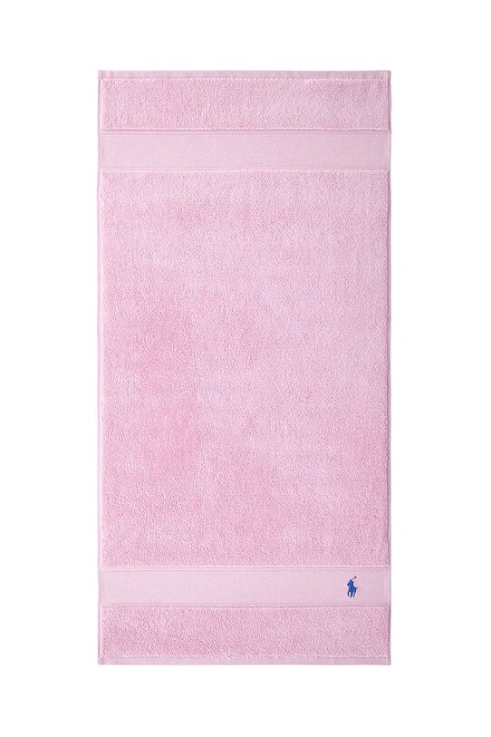 Ralph Lauren prosop din bumbac Polo Player Carmel Pink 50 x 100 cm roz 1042982