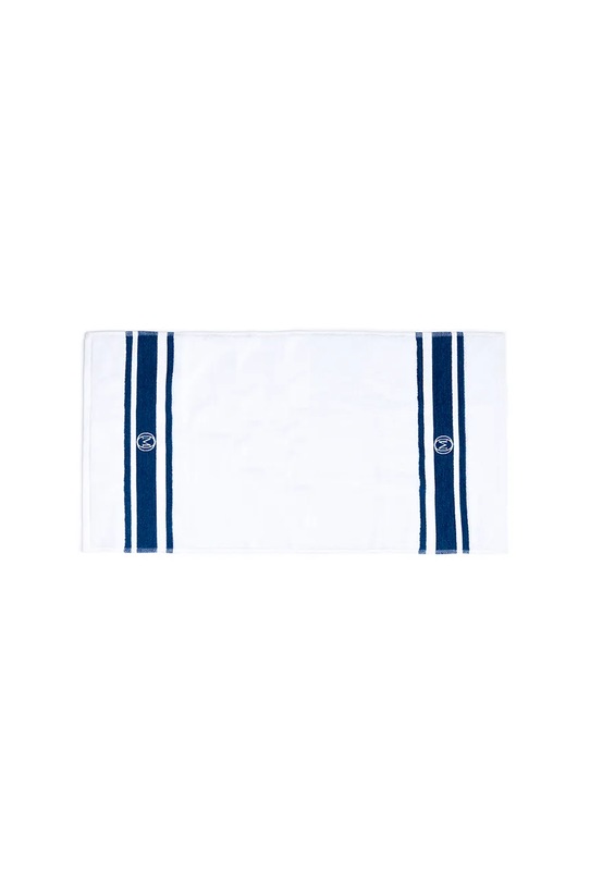Officine Monogram mały ręcznik bawełniany Monogram Linea 50 x 100 cm turkusowy MLHAND01