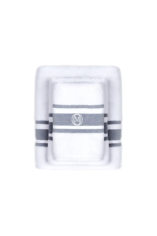 Officine Monogram prosop mare de bumbac Monogram Linea 70 x 140cm MLBATH02 gri AA00