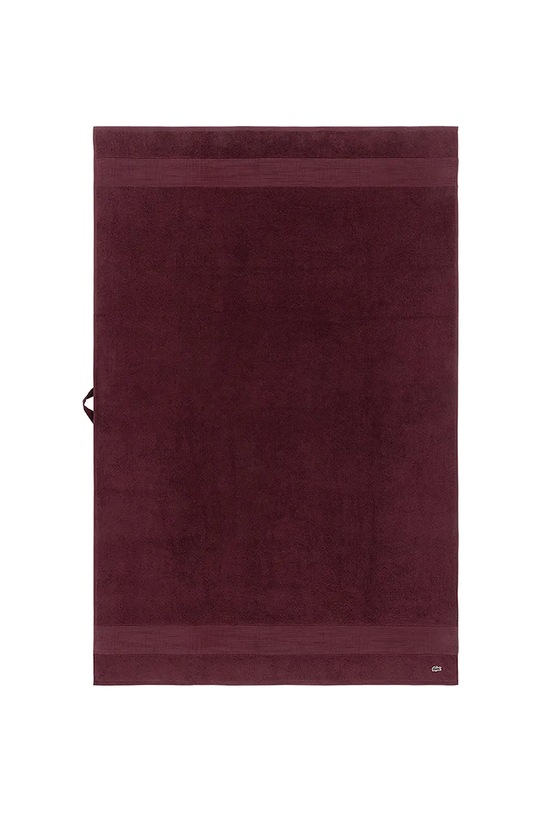 Lacoste średni ręcznik bawełniany L LECROCO Bordeaux 100 x 150 cm bordowy 1059319