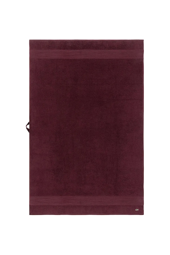 Lacoste średni ręcznik bawełniany L LECROCO Bordeaux 100 x 150 cm bordowy 1059319