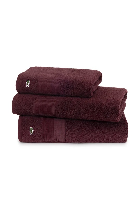 Бавовняний рушник Lacoste L LECROCO Bordeaux 70 x 140 cm 1059318 бордо AA00