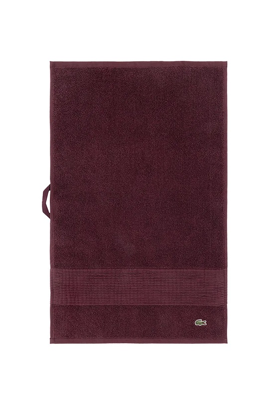Lacoste mały ręcznik bawełniany L LECROCO Bordeaux 40 x 60 cm bordowy 1059316