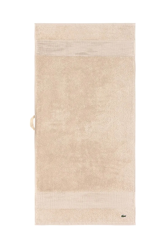 Среднее хлопковое полотенце Lacoste L LECROCO Cappuccino 50 x 100 cm бежевый 1059323