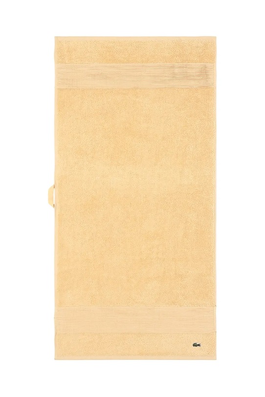 Lacoste średni ręcznik bawełniany L LECROCO Sesame 50 x 100 cm żółty 1059311