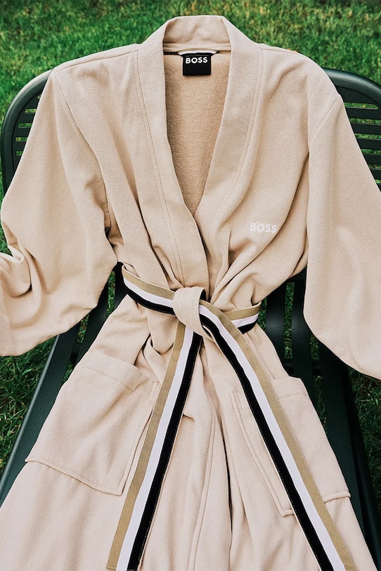 Памучен халат BOSS BLINEA Beige L 1041252