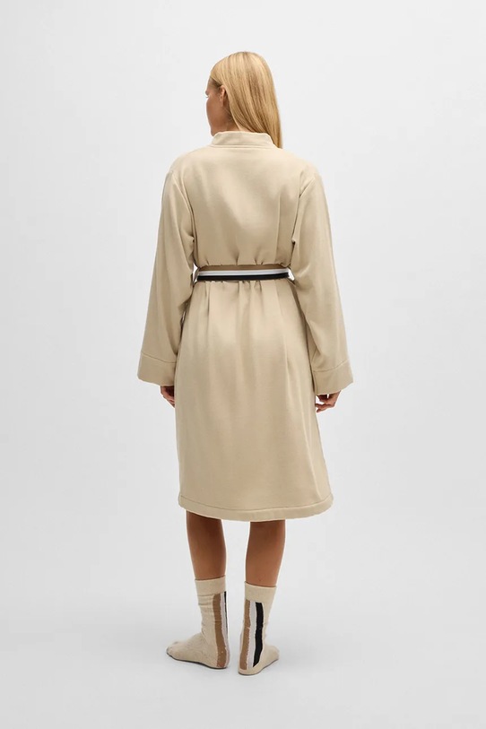 Łazienka BOSS szlafrok bawełniany BLINEA Beige M 1041251 beżowy