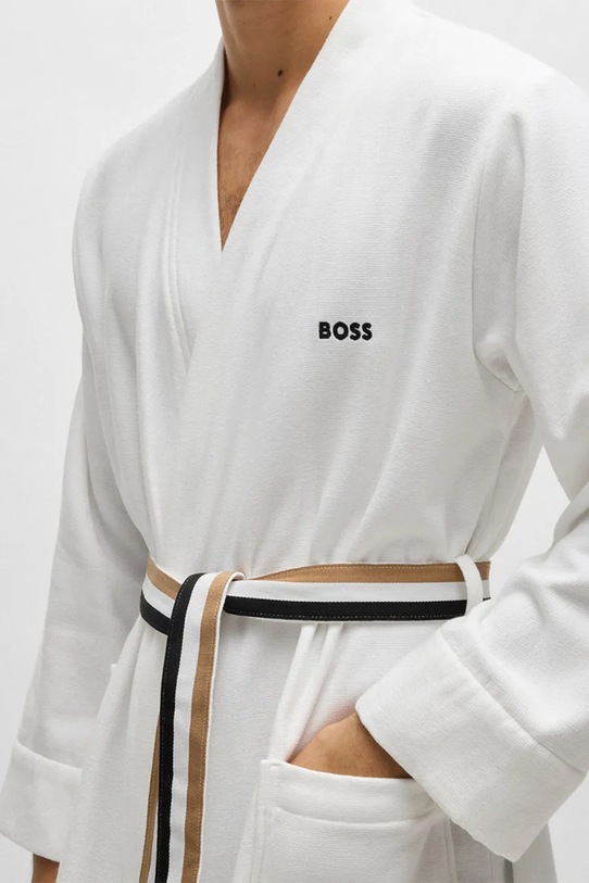 BOSS szlafrok bawełniany BLINEA White L 1041245