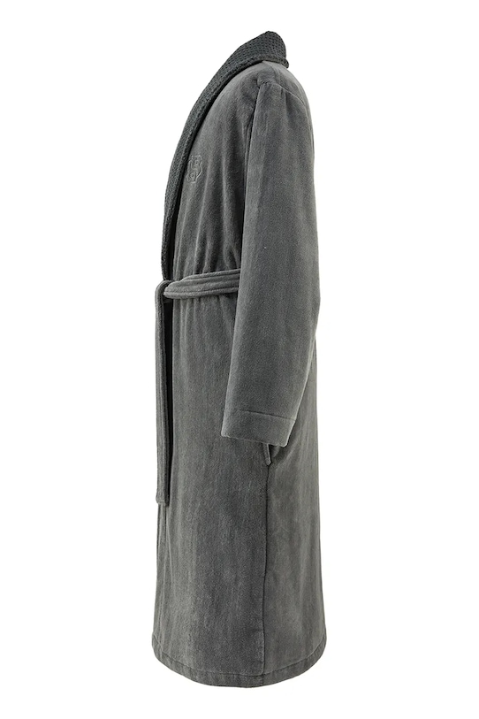 Бавовняний халат BOSS DOUBLEB Charcoal L 1043711 чорний AA00