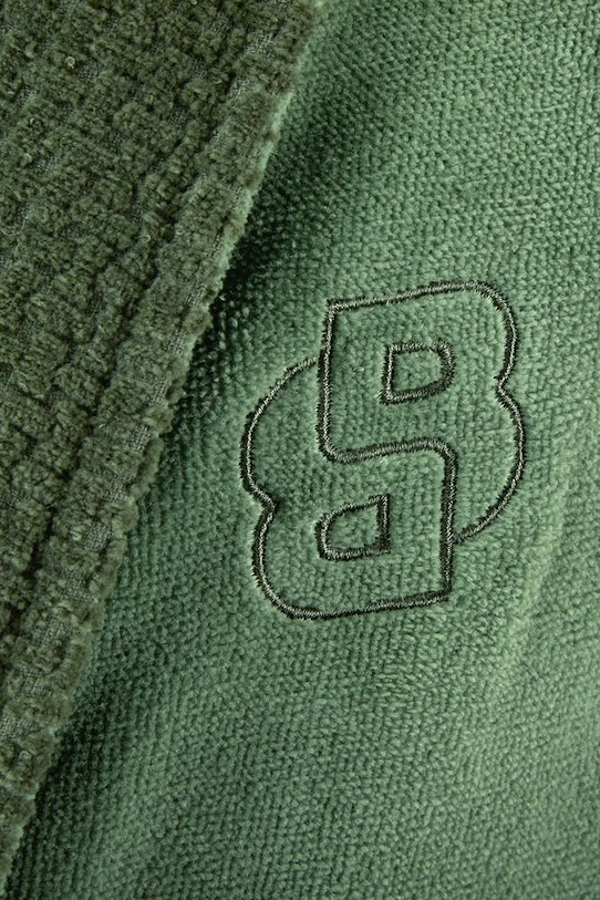 BOSS szlafrok bawełniany DOUBLEB Cypres XL 1043706 zielony