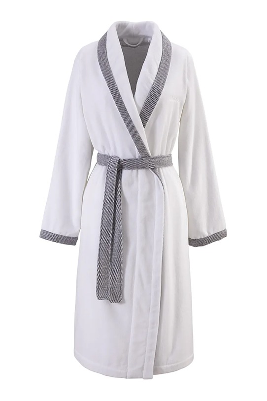 BOSS szlafrok bawełniany LORD W Greige M szary 1031395