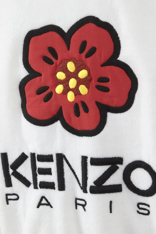 Kenzo szlafrok bawełniany KBOKE Blanc S biały 1032208