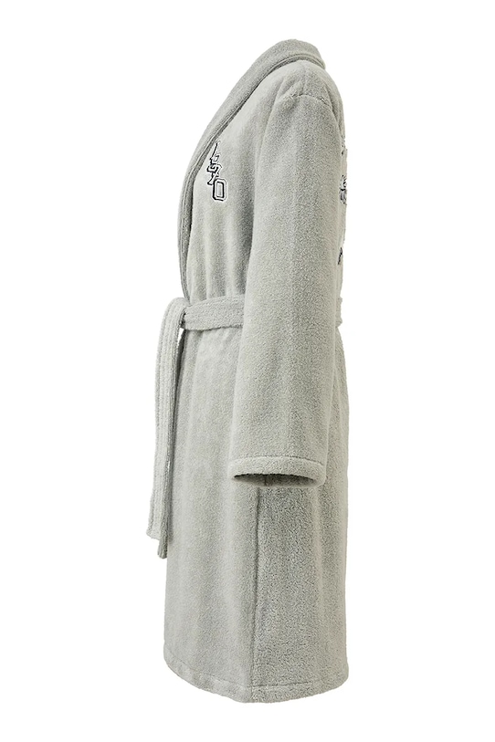 Kenzo szlafrok bawełniany KVTIGER Grey L 1038785 szary AA00