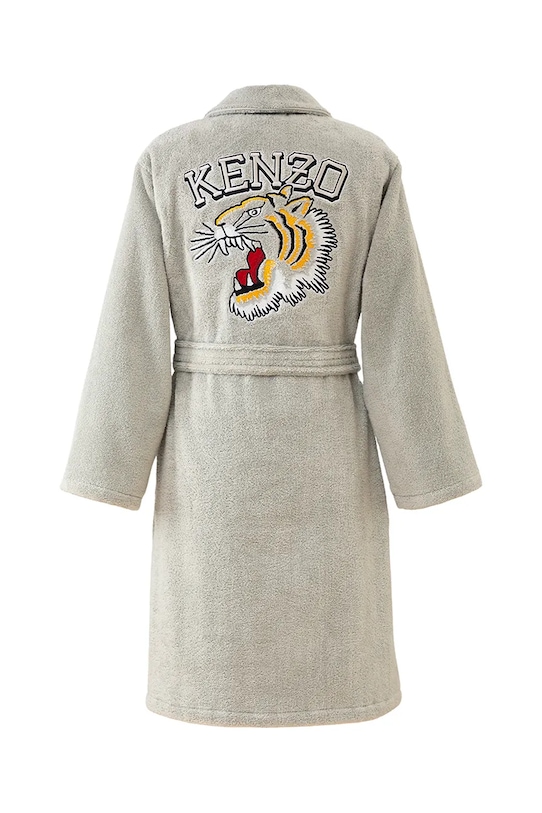 Łazienka Kenzo szlafrok bawełniany KVTIGER Grey L 1038785 szary