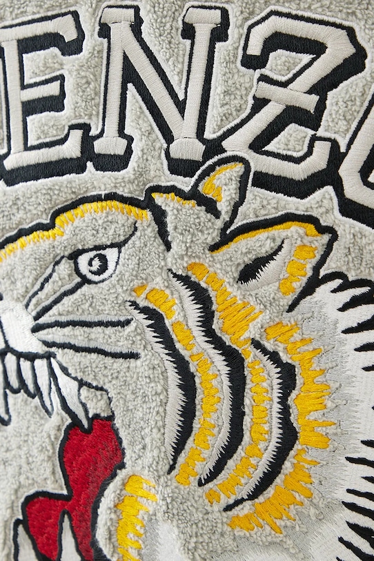 Kenzo szlafrok bawełniany KVTIGER Grey L 1038785 szary