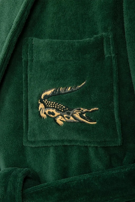 Bavlnený župan Lacoste LRENE Vert L 1032180 zelená