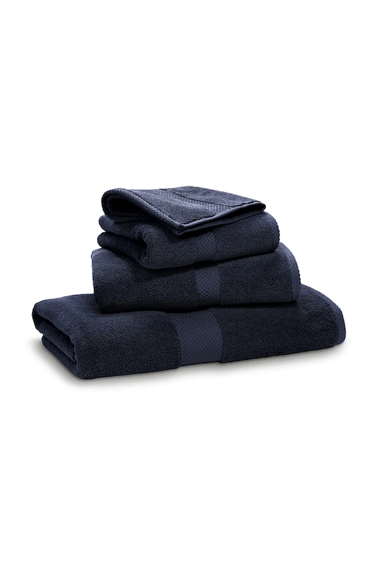 Большое хлопковое полотенце Ralph Lauren AVENUE Midnight 75 x 137 cm 32045 тёмно-синий AA00