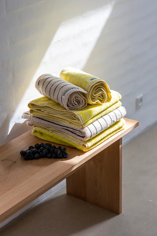 Bongusta mały ręcznik bawełniany Naram 50 x 80 cm żółty BON11.003