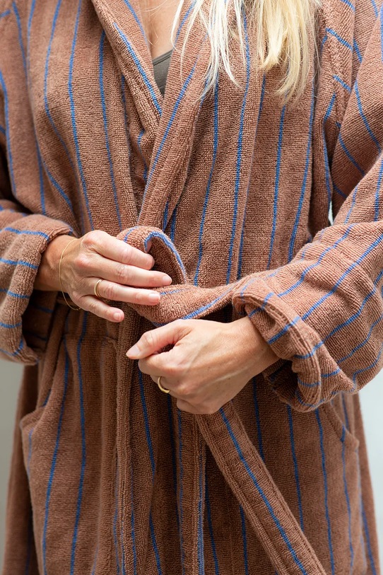 Bongusta szlafrok bawełniany Naram S/M brązowy BON31.002