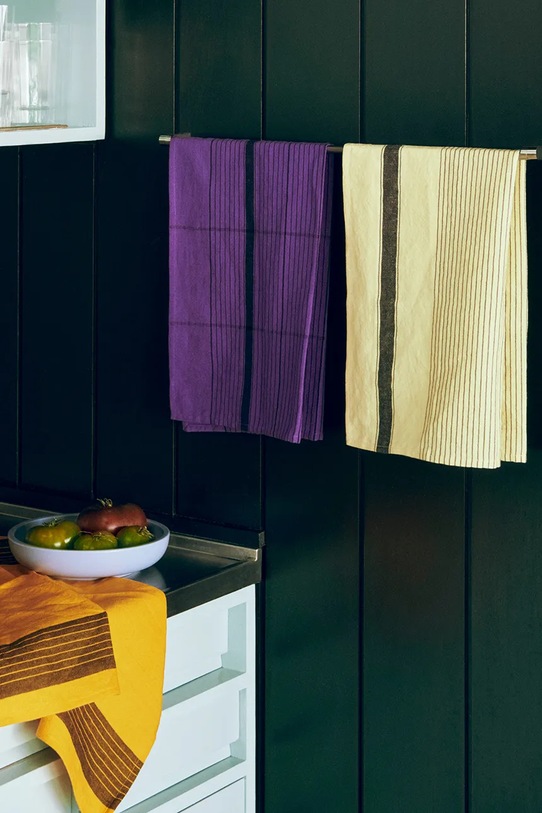 HAY ściereczka kuchenna z dodatkiem lnu Linear 52 x 80 cm AE746.E494.AB45 żółty AA00