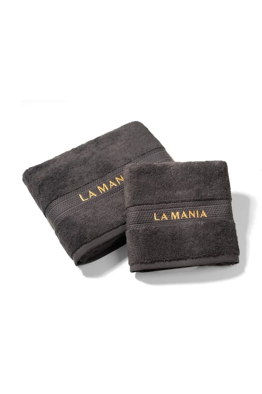 Łazienka La Mania średni ręcznik bawełniany Premium 70 x 140 cm 5905549409688 szary
