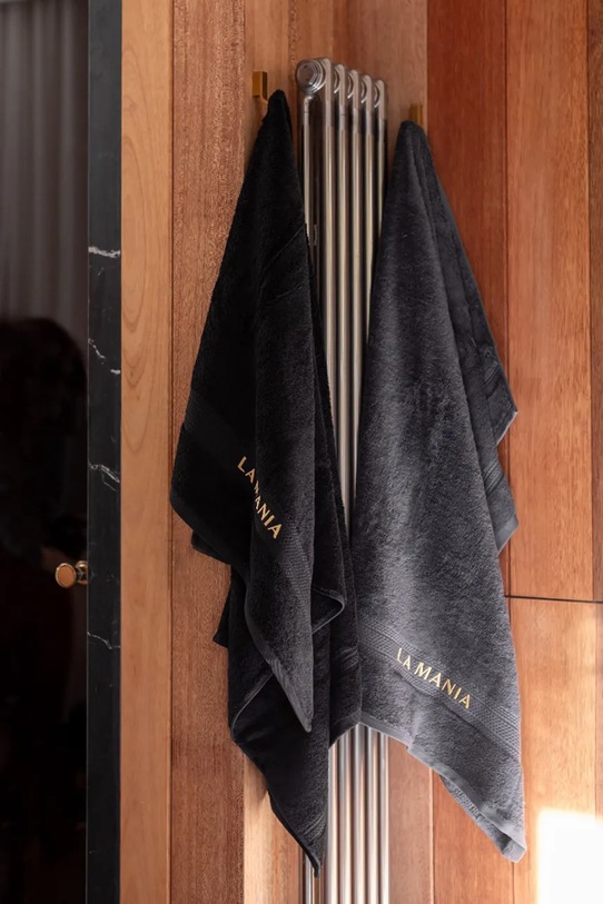 La Mania średni ręcznik bawełniany Premium 70 x 140 cm szary 5905549409688