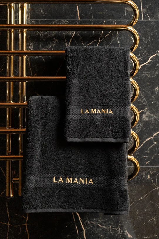 Łazienka La Mania ręcznik bawełniany Premium 70 x 140 cm 5905090150275 czarny