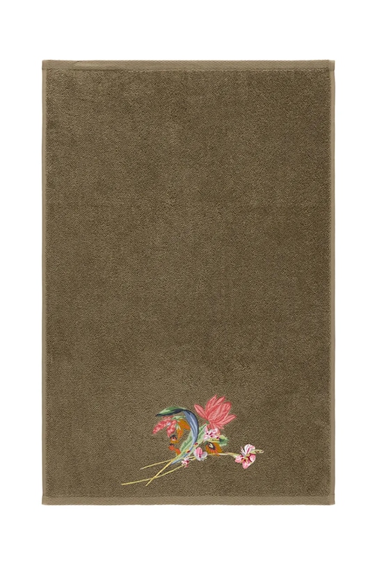 Yves Delorme mały ręcznik z bawełną EZE 45 x 70 cm zielony 1063064