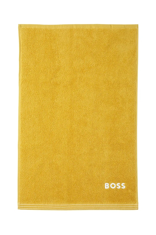 BOSS kis méretű pamut törülközőt EDGE Citrus 40 x 60 cm sárga 1063606