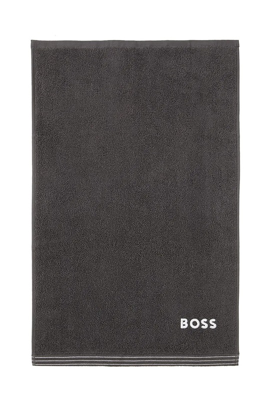 BOSS kis méretű pamut törülközőt EDGE Graphite 40 x 60 cm szürke 1063564
