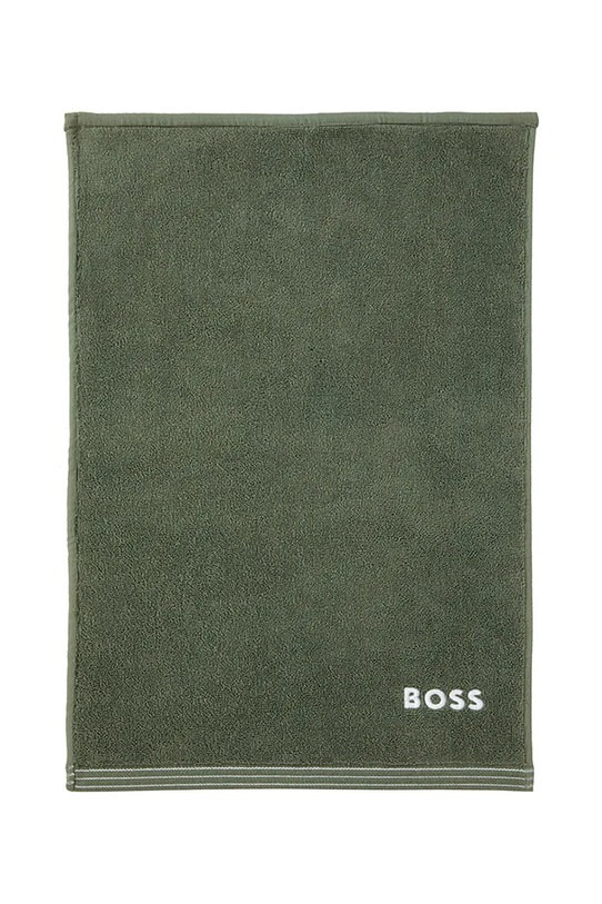 BOSS kis méretű pamut törülközőt EDGE Lichen 40 x 60 cm zöld 1063530
