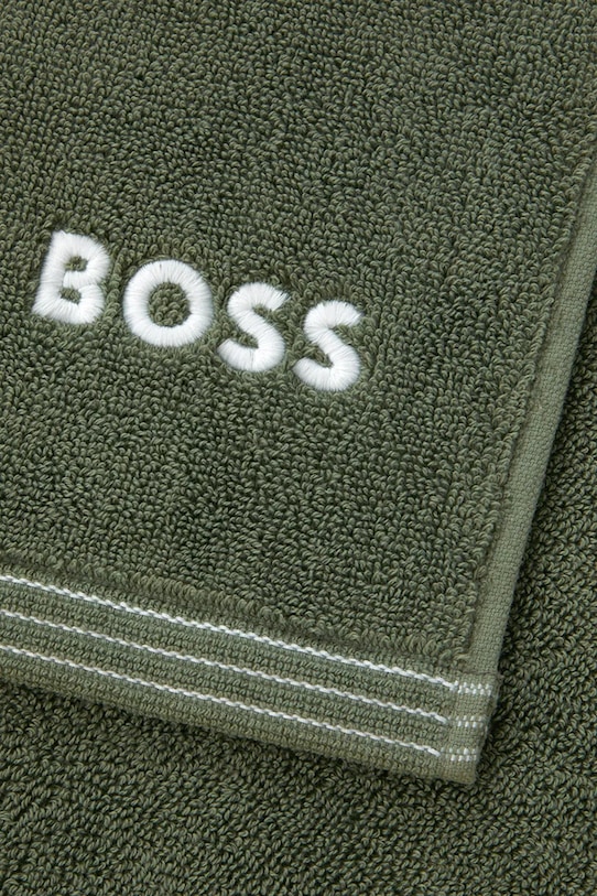 Fürdőszoba BOSS kis méretű pamut törülközőt EDGE Lichen 40 x 60 cm 1063530 zöld