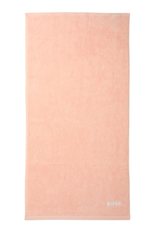 Μεγάλη βαμβακερή πετσέτα BOSS EDGE Nude 50 x 100 cm μπεζ 1063578