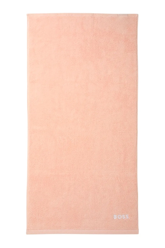Μεγάλη βαμβακερή πετσέτα BOSS EDGE Nude 50 x 100 cm μπεζ 1063578