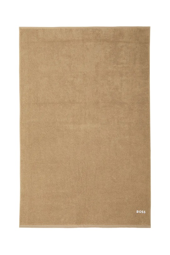 BOSS duży ręcznik bawełniany EDGE Pecan 100 x 150 cm beżowy 1063661