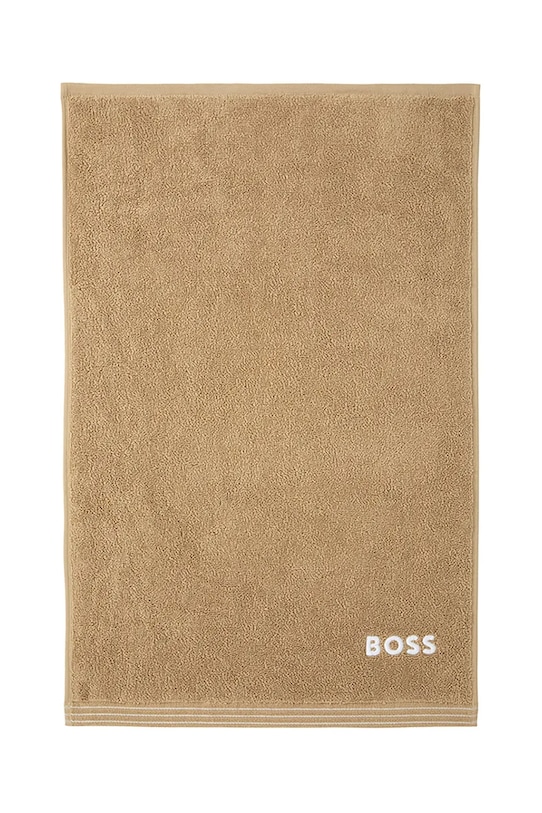 BOSS kis méretű pamut törülközőt EDGE Pecan 40 x 60 cm bézs 1063663