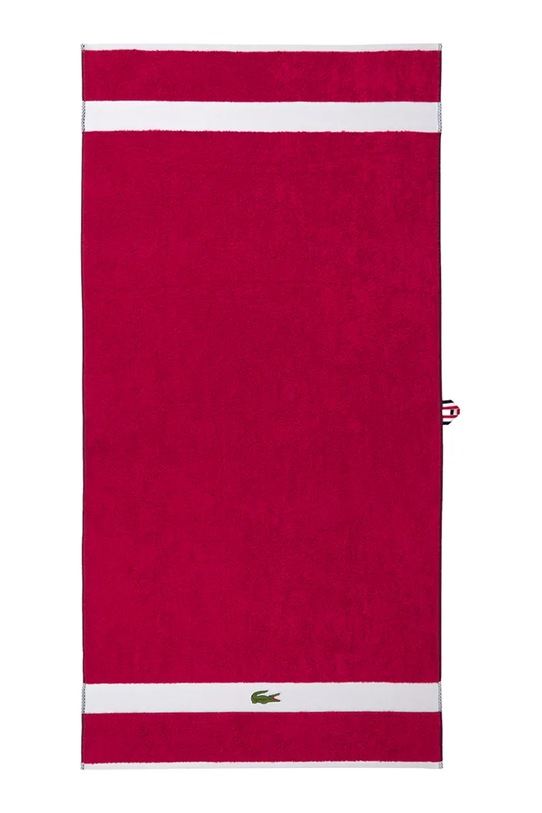 Lacoste duży ręcznik bawełniany LCASUAL Bigarreau 90 x 150 cm fioletowy 1063377