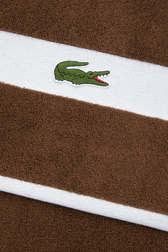 Lacoste duży ręcznik bawełniany LCASUAL Pecan 90 x 150 cm 1067407 brązowy AA00