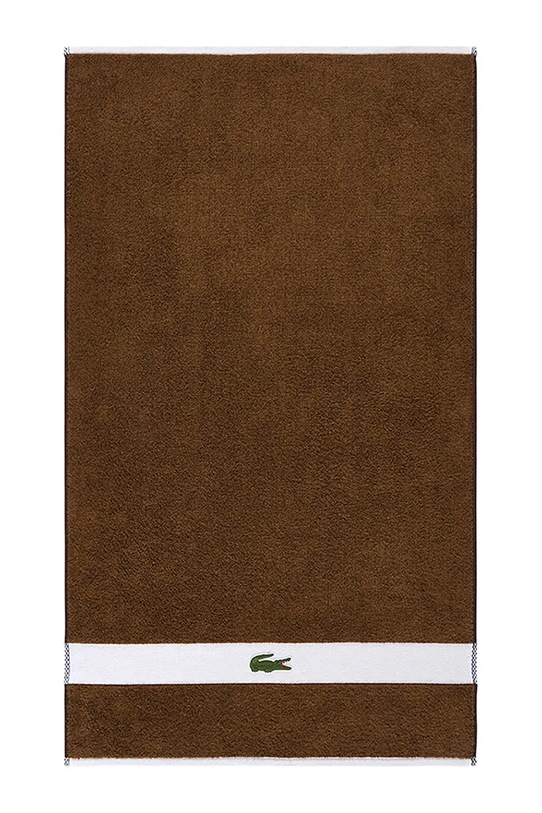 Lacoste średni ręcznik bawełniany LCASUAL Pecan 70 x 140 cm brązowy 1067408